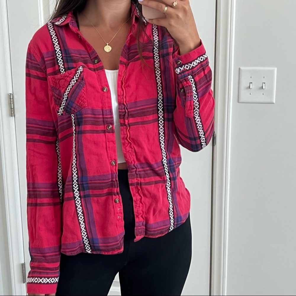 American Eagle Vintage Boyfriend Fit Flannel